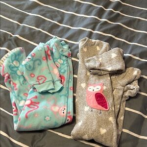 Cozy Owl and Monkey Kids Pajama Sets